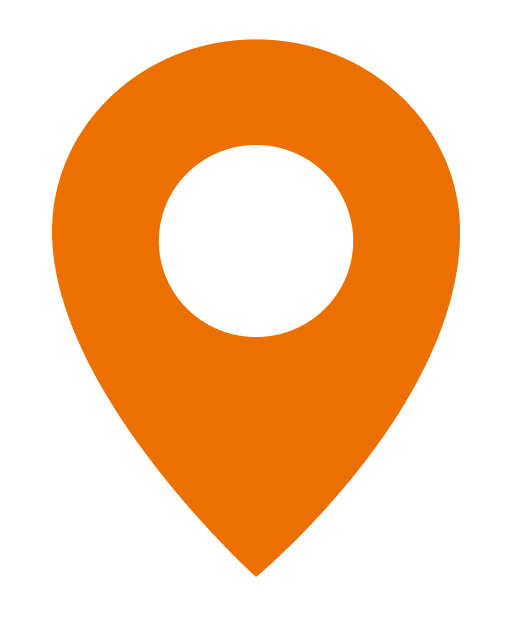 Pin marking a location on a regional map