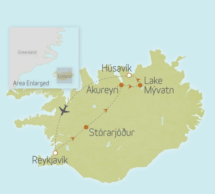 Iceland: Reykjavík, Borgarfjord & Lake Mývatn Walking Tour | Country ...